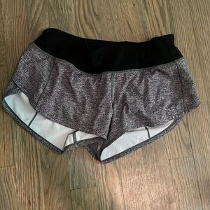 Gray lululemon speed up shorts